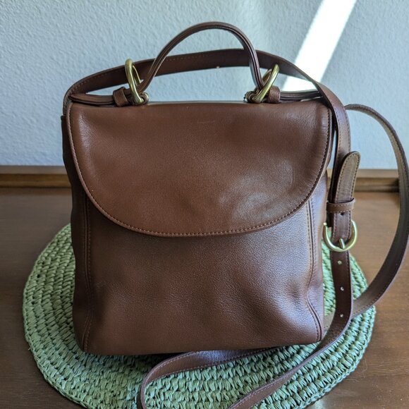 COACH Vintage 4158 Soho Legacy Handle Crossbody Bag British Tan - Picture 1 of 9